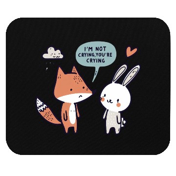 Discover Valentine's "I'm Not Crying" Design - Funny egyape Mouse Pads