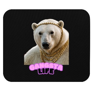 Discover Gangsta Life Polar Bear 5 Mouse Pads