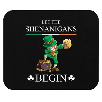 Discover Let The Shenanigans Begin Clovers St Patrick's Day Mouse Pads