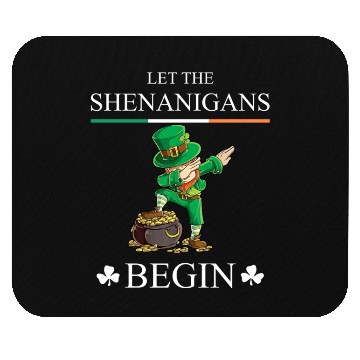 Discover Let The Shenanigans Begin Clovers St Patrick's Day Mouse Pads