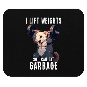Discover Opossum Gym Weightlifting Workout Gift Mouse Pads