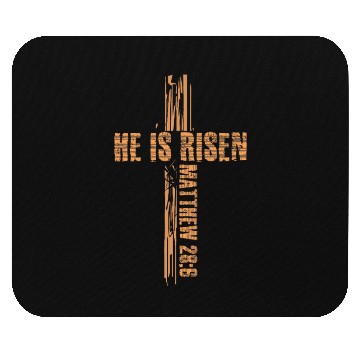 Discover Jesus Cross He Is Risen Happy Easter Mouse Pads