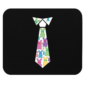 Discover Rabbit And Bunny Happy Easter Funny Tie Mouse Pads