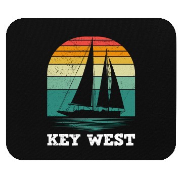 Discover KEY-WEST FLORIDA Sailing Sunshine-State West Keys Mouse Pads