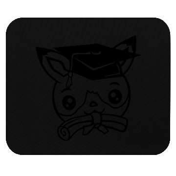 Discover Fox High School Diploma Certificates College Hat Mouse Pads