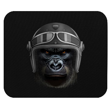 Discover Biker Gorilla Motorcycle Silver Back Monkey Mouse Pads