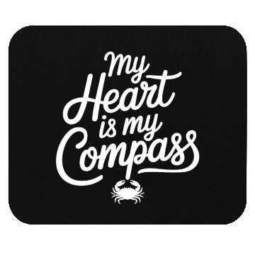 Discover My Heart Is My Compass Cancer Zodiac Wisdom Mouse Pads