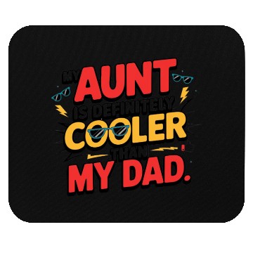 Discover Fun Cool Aunt vs Dad Mouse Pads Design – Bold