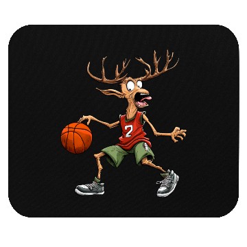 Discover Basketball player deer Mouse Pads