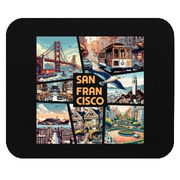 Discover USA CITY - SAN FRANCISCO - TRAVEL - 1 Mouse Pads