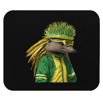 Discover Green and Gold Echidna 2 Mouse Pads
