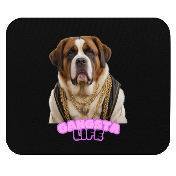 Discover Gangsta Life Saint Bernard 2 Mouse Pads