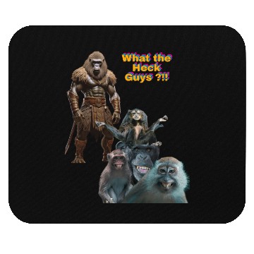 Discover Funny Gorilla and Monkeys – What the Heck Design Mouse Pads
