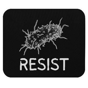 Discover Bacteria Resist Design – Microbiology Science Art Mouse Pads
