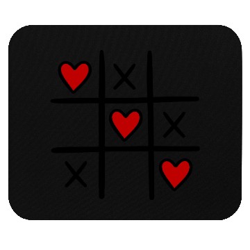 Discover tic tac toe. valentines day gift.couple.light. Mouse Pads