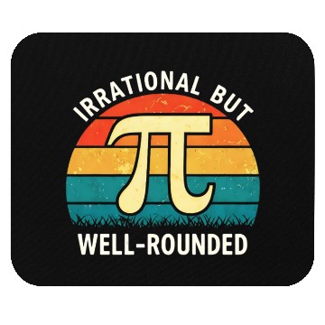 Discover Retro Irrational But Well Rounded Pi Day Math Love Mouse Pads