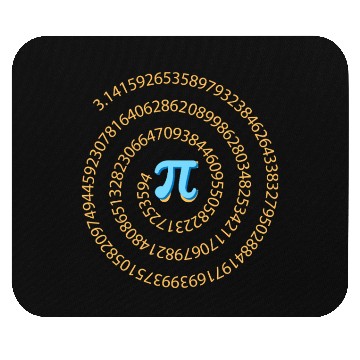 Discover Funny Pi Day Spiral Pi Math for Pi Day 3.14 Mouse Pads