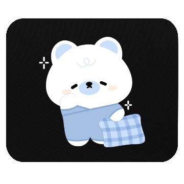 Discover Sleepy Polar Bear Mouse Pads