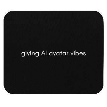Discover Minimalist AI Avatar Vibes Design – Tech Aesthetic Mouse Pads