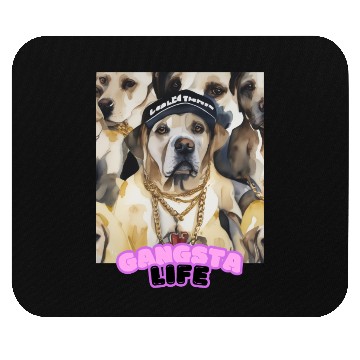 Discover Gangsta Life Labrador 5 Mouse Pads