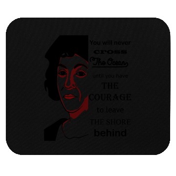 Discover Christopher Columbus day courage Mouse Pads