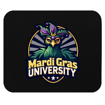 Discover Mardi Gras University Peacock Women's Mardi Gramas Mouse Pads