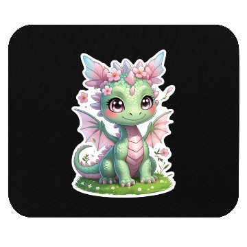 Discover cute dragon (spring) Mouse Pads