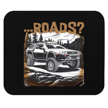 Discover Off-road Delorean Mouse Pads