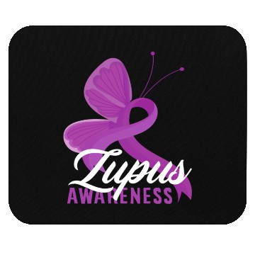 Discover Lupus Awareness Butterfly Embrace Mouse Pads