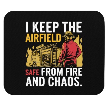 Discover Airport Firefighter Fire Rescue Fireman Firewoman Mouse Pads