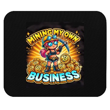 Discover Mining My Own Business Female Mouse Pads