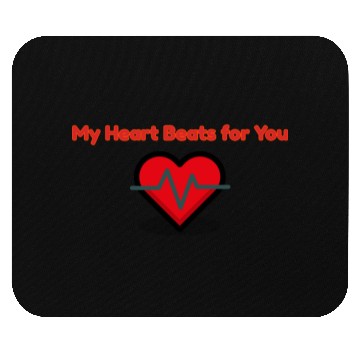 Discover My Heart Beats for You -Funny Doctor Valentine Mouse Pads