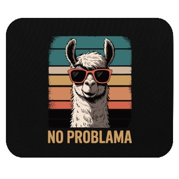 Discover No Problama Llama Mouse Pads