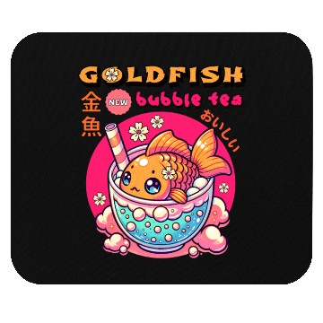 Discover Goldfish Japanese Bubble Tea Mouse Pads