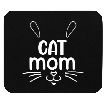 Discover Cat Mom Whisker Design Mouse Pads