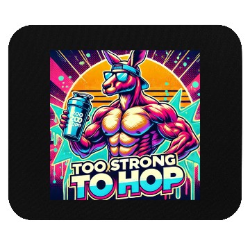 Discover Retro Muscle Kangaroo Mouse Pads