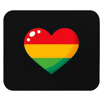 Discover A heart with one red one yellow Mouse Pads