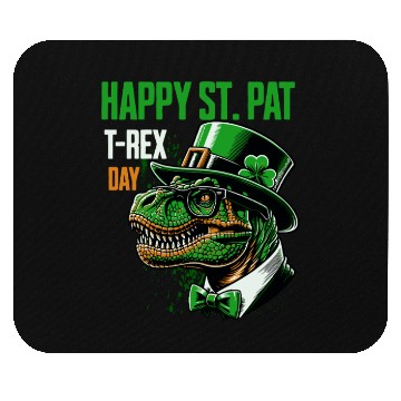 Discover Funny T-Rex St.Patrick's Day Irish Celebration Mouse Pads