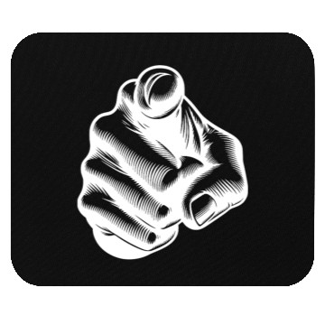 Discover Classic Iconic Finger Pointing Hand Gesture Mouse Pads