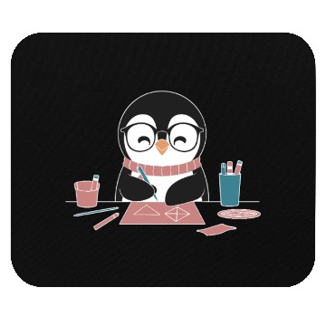 Discover Crafting Hobby Penguin Art Fun Mouse Pads