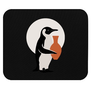 Discover Penguin Embrace Pottery Magic Scene Mouse Pads
