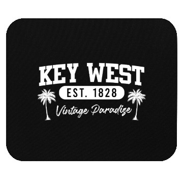 Discover KEY-WEST ESTABLISHED 1828 VINTAGE PARADISE Mouse Pads