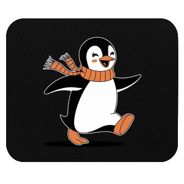 Discover Happy Penguin Running Jogging Adventure Mouse Pads