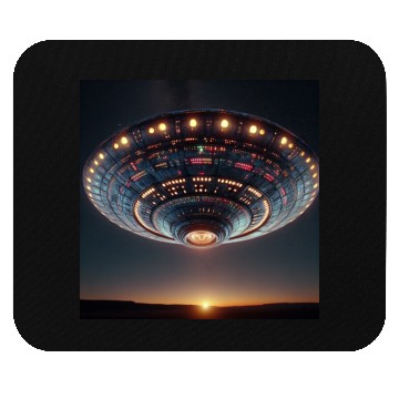 Discover Alien spaceship Mouse Pads