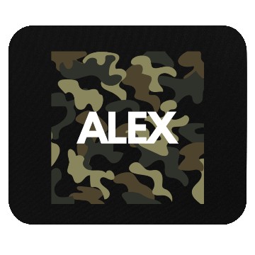Discover Alex Name Mouse Pads Men Good Quality Camouflage