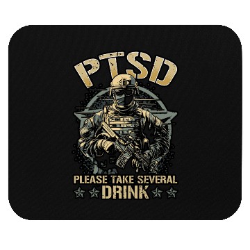 Discover Dysfunctional Veteran Please Take Several Drink Mouse Pads