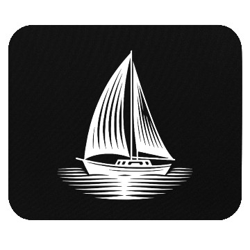 Discover Sailboat In Calm Sea On The Horizon Mouse Pads