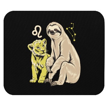 Discover Leo Zodiac Sloth and Lion Cub Magic Mouse Pads