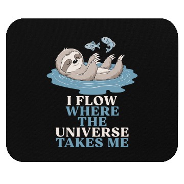 Discover Pisces Zodiac Sloth I Flow Where The Universe Mouse Pads