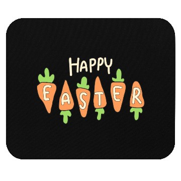 Discover Happy Easter Cute Carrot Mouse Pads